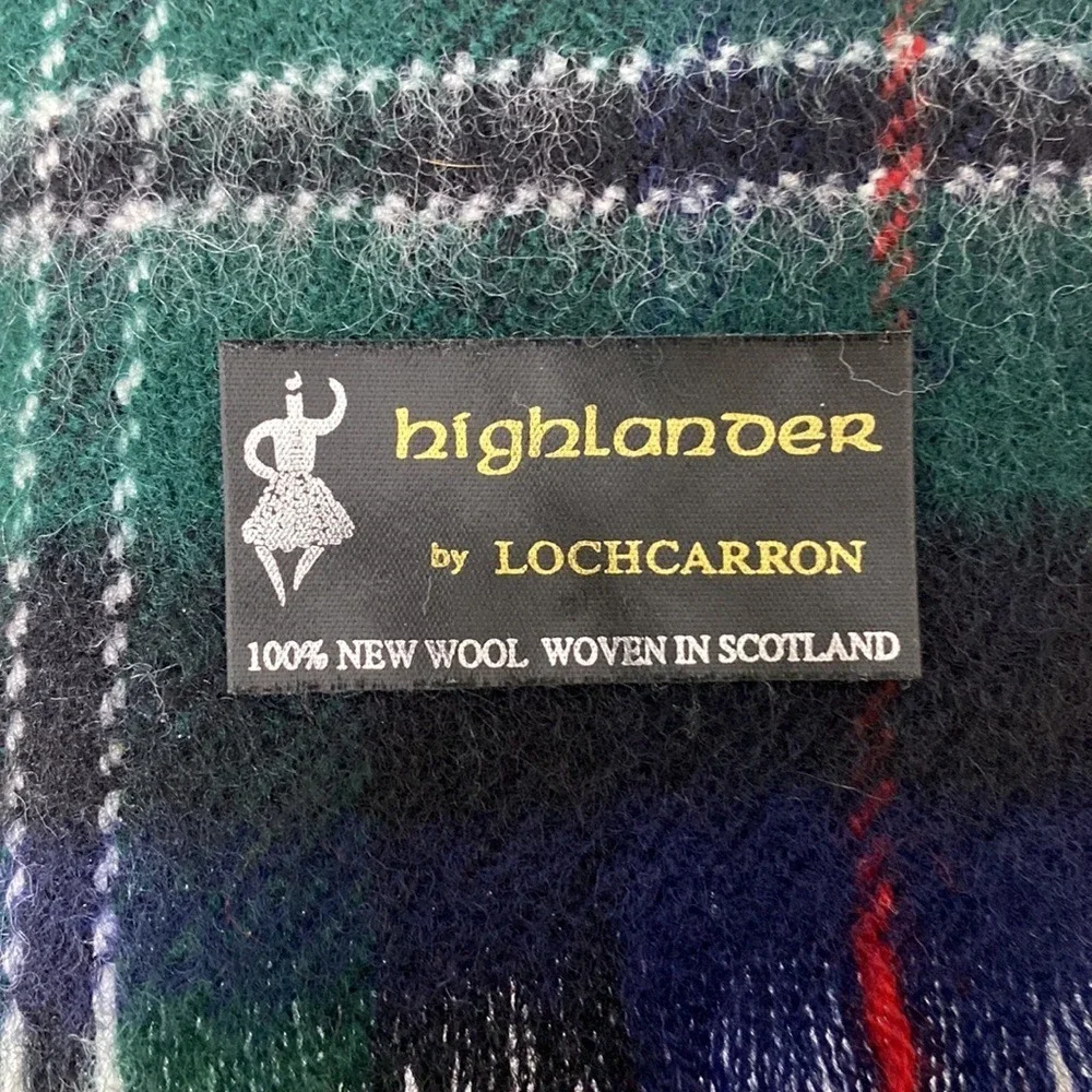 Highlander by Lochcarron plaid wool‎ scarf